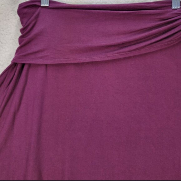 Women's Max Studio Purple Fold-Over Waist Mini Skirt - Picture 5 of 7